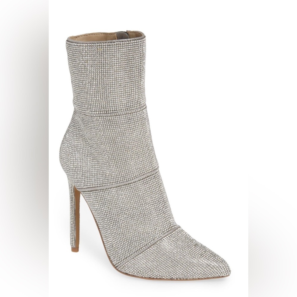 Winona Stiletto Rhinestone Ankle Boots - Picture 4 of 11